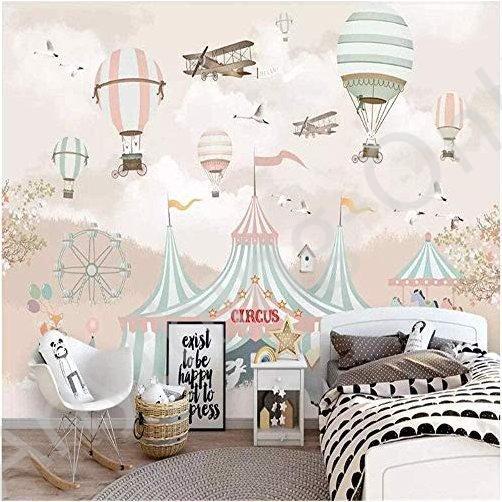 即日出荷 新品 壁紙壁画の背景壁紙写真の壁紙大きな3d壁紙漫画熱気球飛行機動物子犬サーカス遊び場背景壁3d壁紙 450x31 B08frd32yq Anything Online Shop Return 通販 Yahoo ショッピング 数量限定 Www Lequotidien Mr