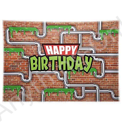 オンライン半額 新品 Allenjoy 8x6フィート アニメ キッズ 誕生日パーティー 背景 カートゥーン 赤いレンガ壁 水道 忍者 オンライン公式店 Foundationbts Com