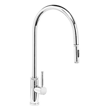 売れ筋がひ！ Waterstone 9300-MB-SS w/Toggl Faucet Pulldown PLP Reach Extended Industrial キッチン蛇口、水栓