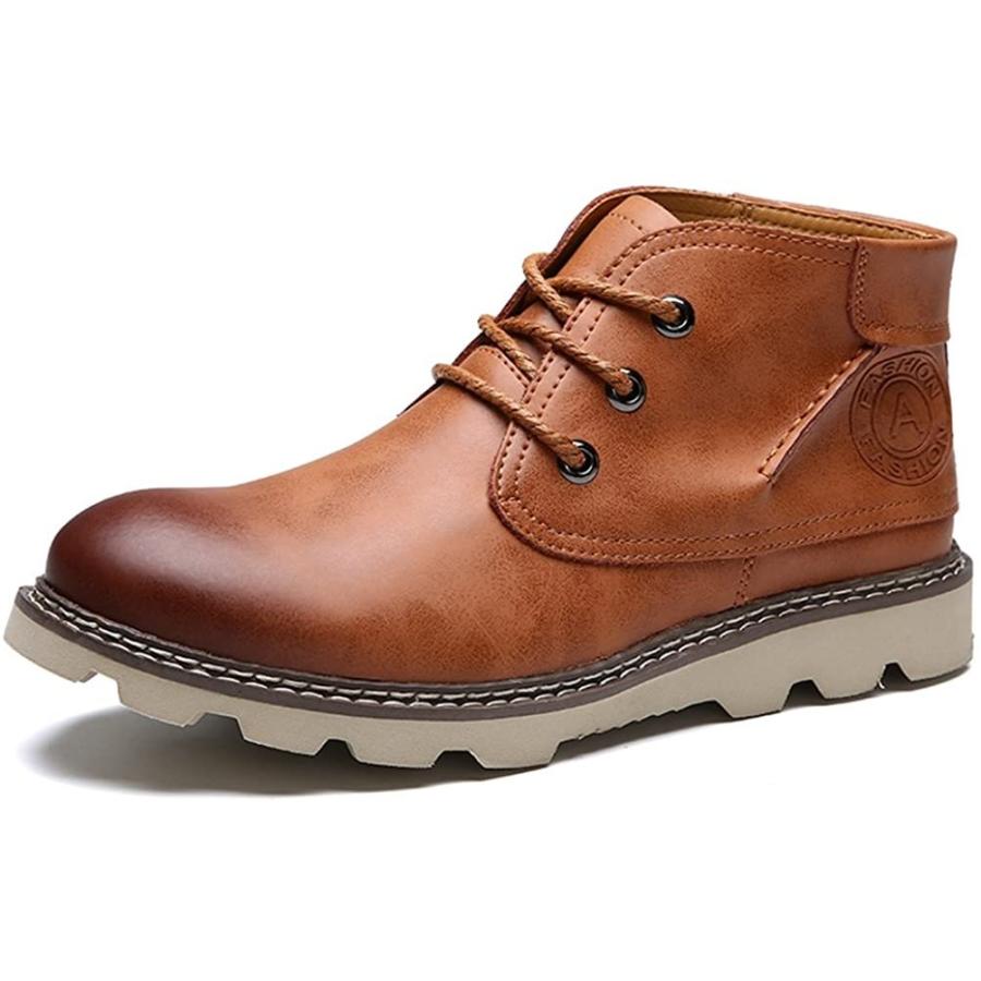 日本全国送料無料 ラモイ Iamoy ワークブーツ メンズ 防水ブーツ ワークブーツ ブーツ メンズ 革靴 カジュアルシューズ ビジネスシューズ 通勤 ブラウン 2 格安 Mail Alrayan University Edu Ye