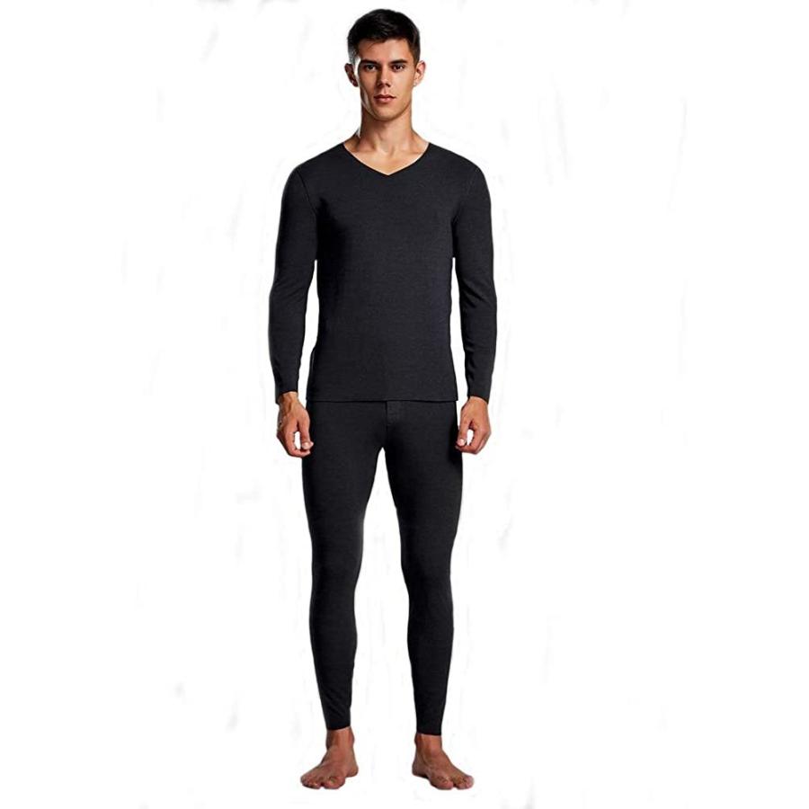 人気の贈り物が大集合 Hrui メンズ ブラッ メンズ冬用起毛肌着 吸湿発熱 保温 上下セットvネック耐寒性下着 インナーウェア 防寒肌着 ったかインナー シームレス スポーツ用下着 汎用 Www Digitalsignagerds Com