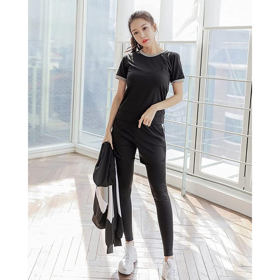 ハイクオリティ スポーツウェア レディース 5点セット ランニングウェア フィットネス ウェア ウォーキング トレーニング トップス 半袖 パンツ ショートパンツ レ Originaljustturkey Com