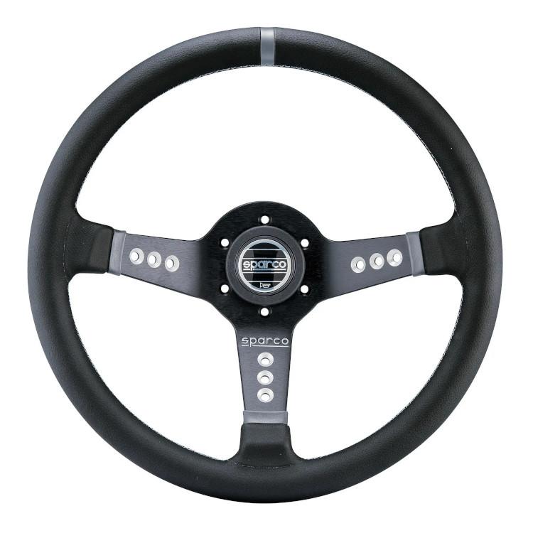 sparco 正規品 スパルコ ステアリング L777 ブラックレザー・ブラック