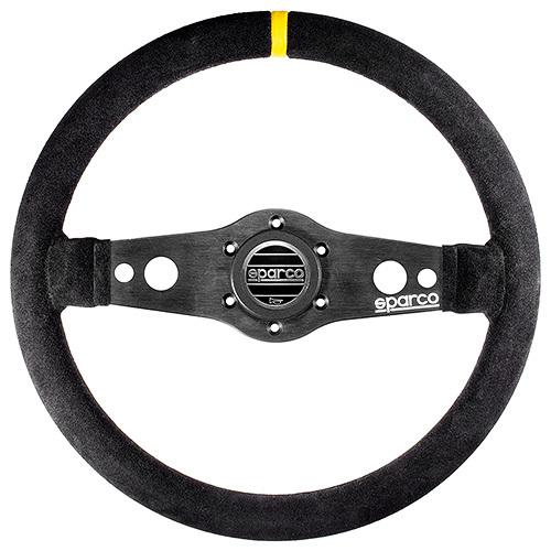sparco 正規品 スパルコ ステアリング R215 FLAT ブラックスエード