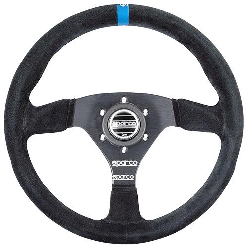 sparco 正規品 スパルコ ステアリング R383 LOGO ブラックスウェード