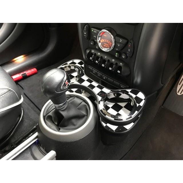 バッセル センタードリンクホルダー MINI R60 BUSSELL imp バッセル センタードリンクホルダー ブラックレザー調 BMW MINI