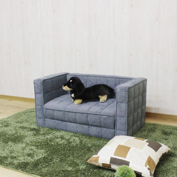 ペットベッド 犬 小型犬 猫 高級ソファー風 引っかきキズに強い特殊生地を採用！ コルビジェのLC2を彷彿とさせるシンプルでモダンなペットソファー PSO-1354｜anytyme03｜05
