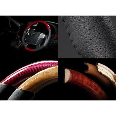 REAL ガングリップステアリング プラチナブラックカーボン ブラック