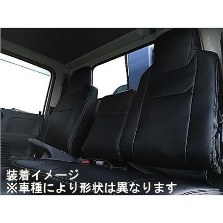 Hang ハング PVCレザーシートカバー ブラック いすゞ エルフ 6型 85系