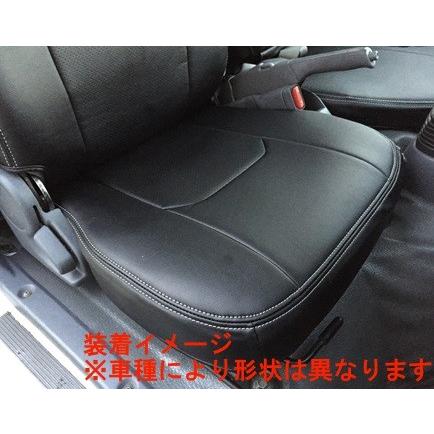 Hang ハング PVCレザーシートカバー ブラック SUBARU サンバートラック（グランドキャブ不可）S500J S510J - 12