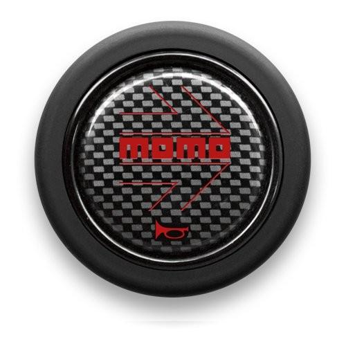 専用出品MOMO Race 32cm ステアリングとリング、ホーンボタン MOMO（モモ） 正規品 ホーンボタン CARBON RED カーボンレッド HB-07