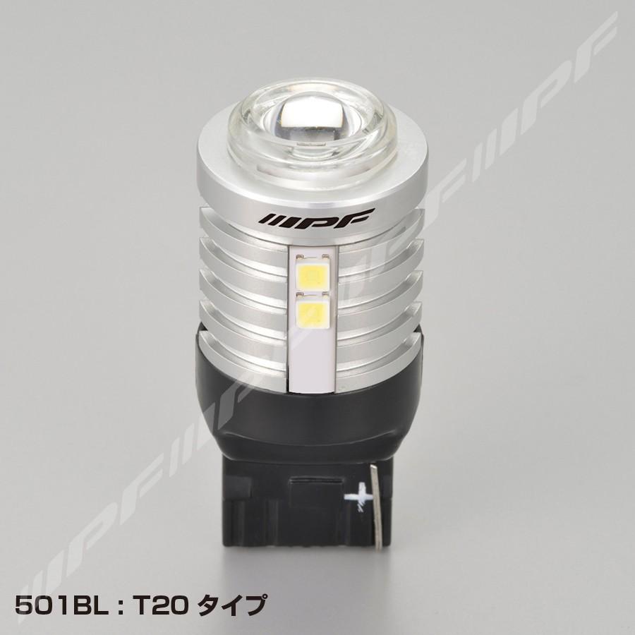 IPF LED 501BL バックランプバルブ T20 800lm 6500K IPF LEDバックランプバルブ 800lm 6500K BULB TYPE: T20 501BL 消費