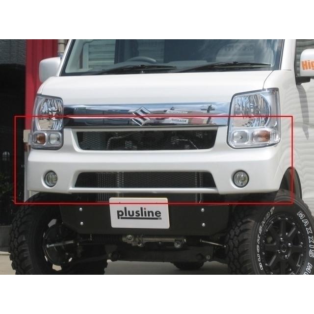 エブリィplusline フロントバンパー ブラック plusline | ジムニー＆エブリイ＆ハスラー専門店「プラスライン」