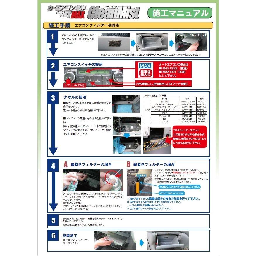 カーエアコン洗浄SUPER JET MAXミストタイプ 60ml 洗浄・消臭・抗菌