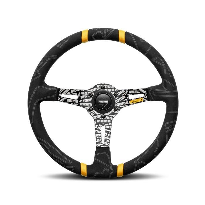 【希少】★ジル・ビルヌーブ★MOMO ステアリング★モモ 正規品　35 MOMO 日本正規品 モモ ステアリング NERO 35φ（ネロ 350mm）品番