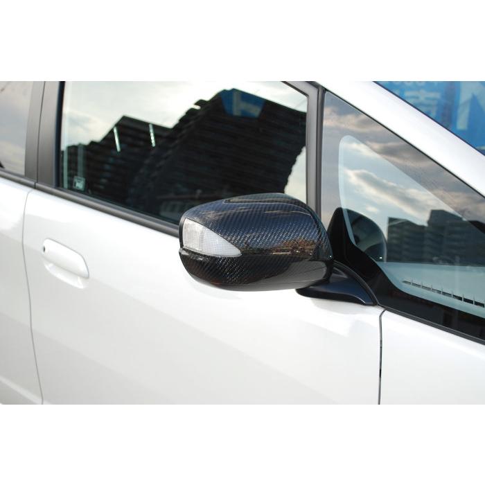 VISION リアルカーボン ドアミラーカバー HONDA フィット GE テクニカ
