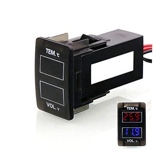 海外ブランド 車載温度表示 電圧計 バッテリ電圧監視 車内温度測定 スイッチ穴パネルの取り付け Honda ホンダ車系用 サイズa 44 25 5mm 温度計
