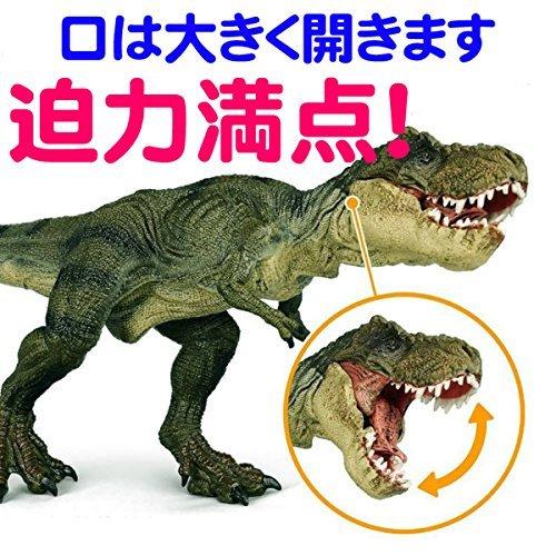 Fuerzon 恐竜 ティラノサウルス フィギュア Tレックス ティーレックス おもちゃ 口開閉 両足自立 塗装済 リアル 最強 大迫力 30cm級 国産