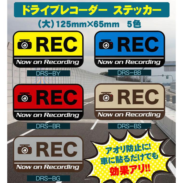 DRS-BG　ステッカー　ドライブレコーダー　125ｘ65ｍｍ　 |  | 01