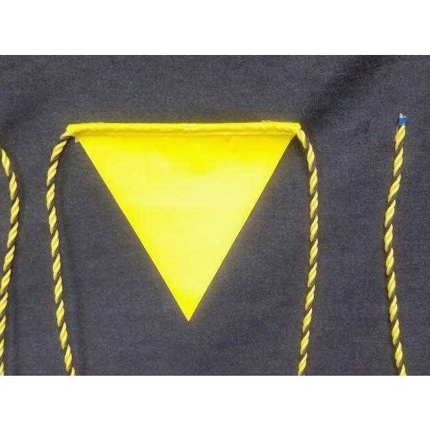 HR-11  三角旗１０M　５連旗　黄無地 | 