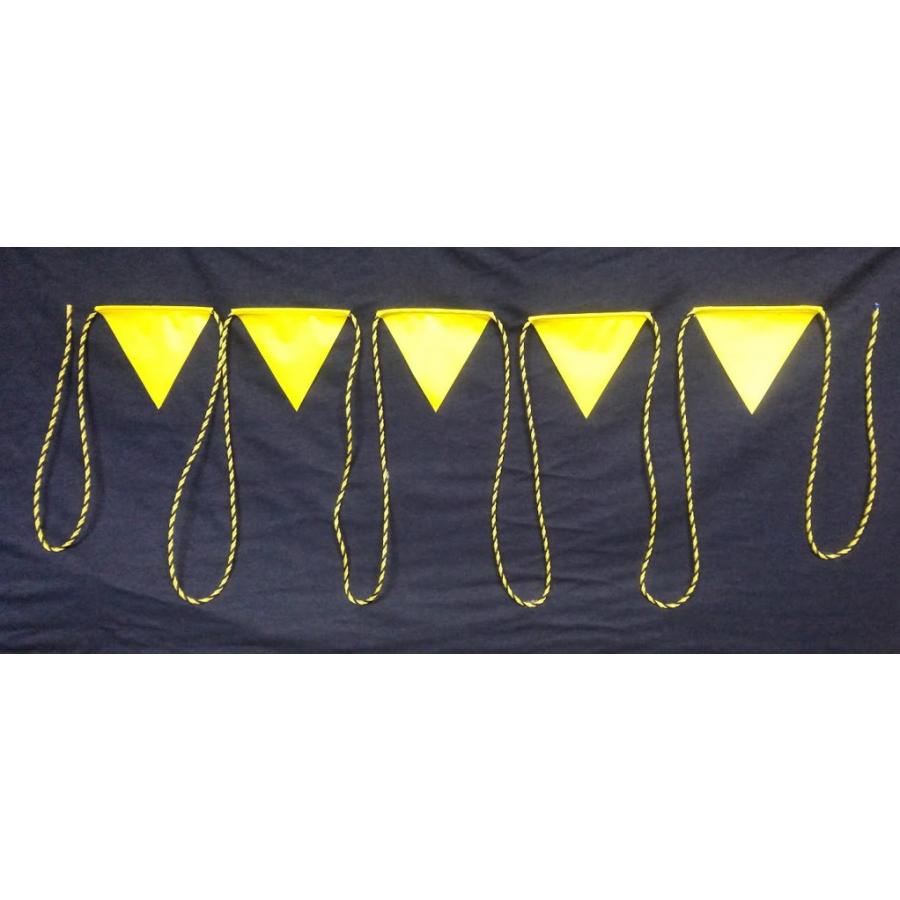 HR-11  三角旗１０M　５連旗　黄無地 |  | 01