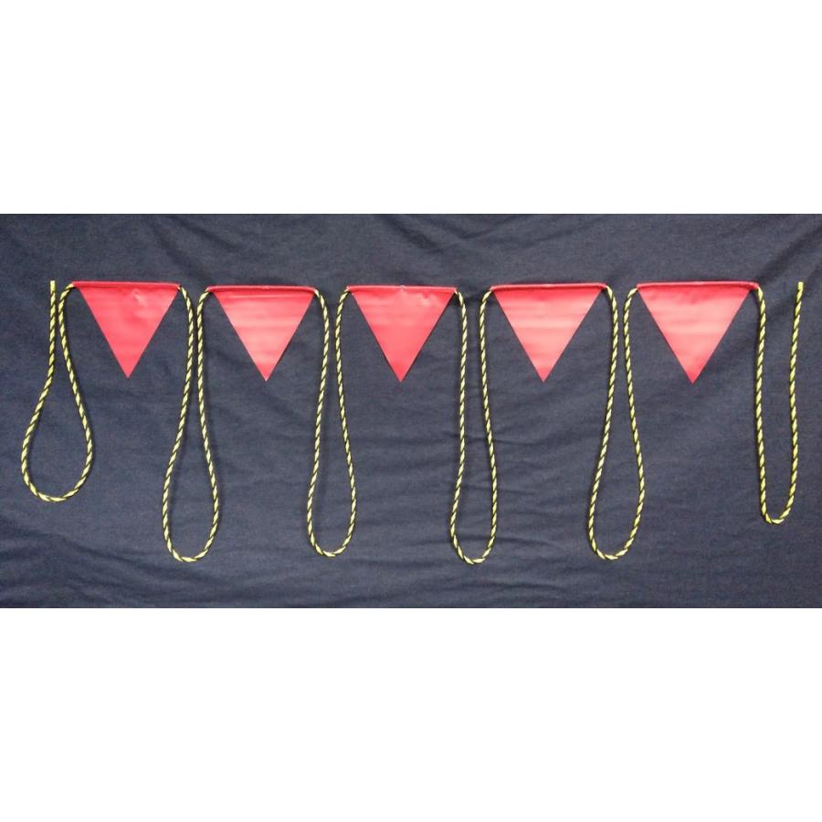 HR-1  三角旗１０M　５連旗　赤無地 |  | 01