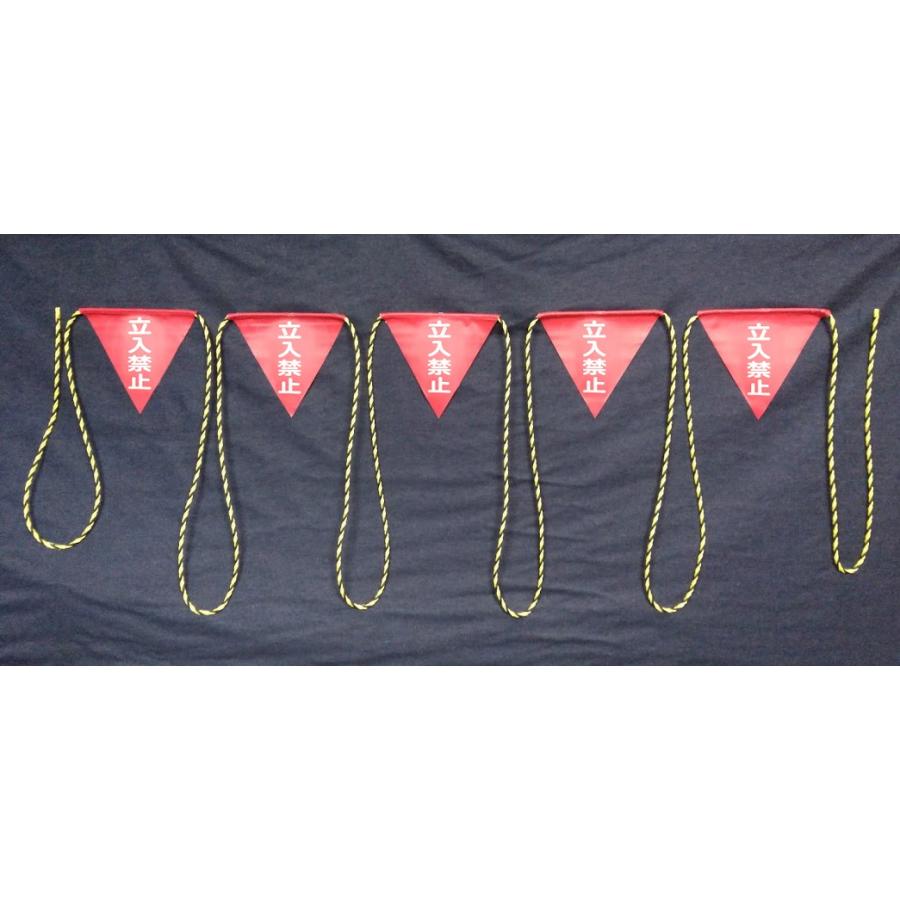HR-2  三角旗１０M　５連旗　立入禁止 |  | 01