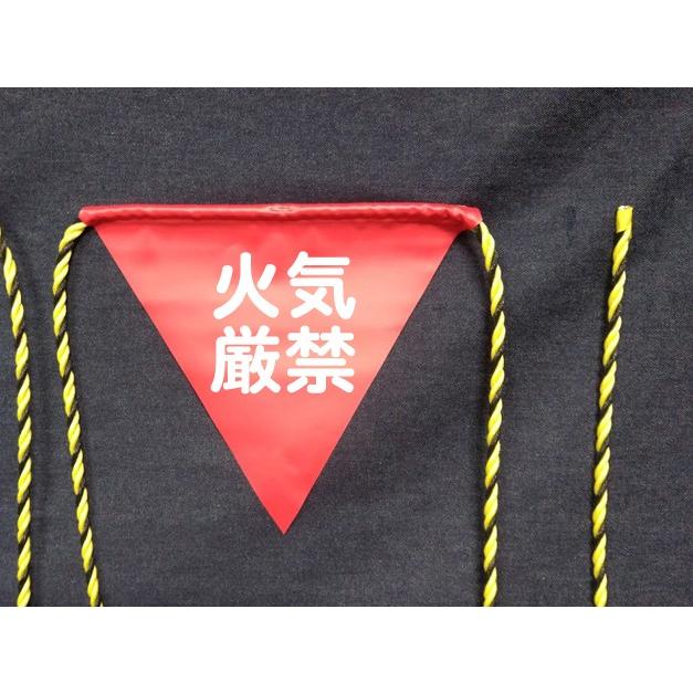 HR-4  三角旗１０M　５連旗　火気厳禁 | 