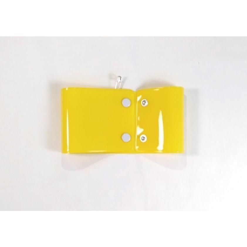 腕章【国際】 w-59 ビニール製腕章 広報 380x90mm 黄地黒文字 ボタン