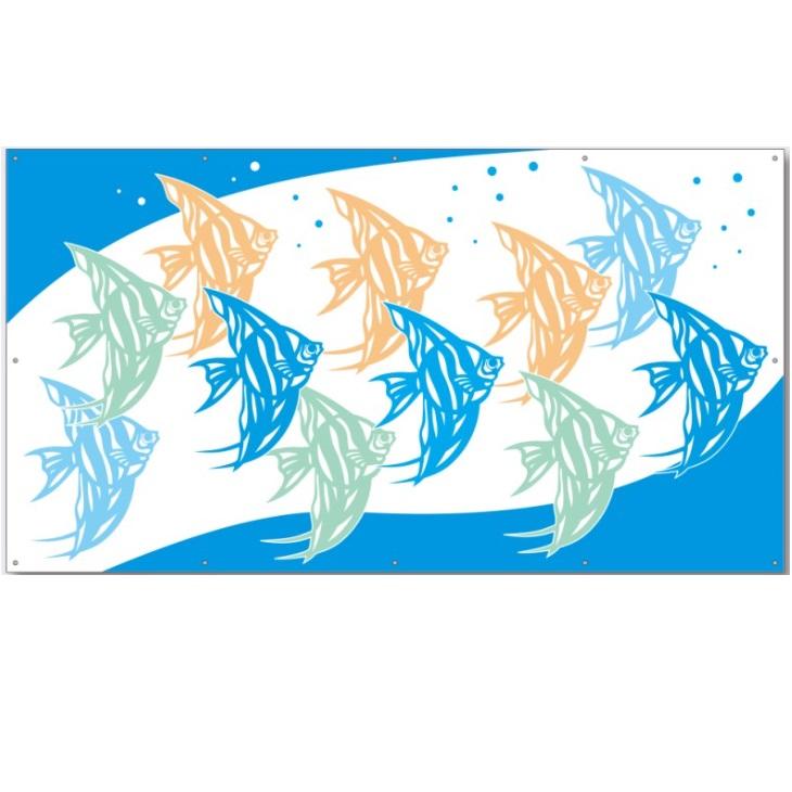 イメージアップ フェンスシート ガードフェンス目隠しシート イラスト入りフェンスシート 魚 つくし工房 Gs 8 Gs 8 安全 サイン8 通販 Yahoo ショッピング
