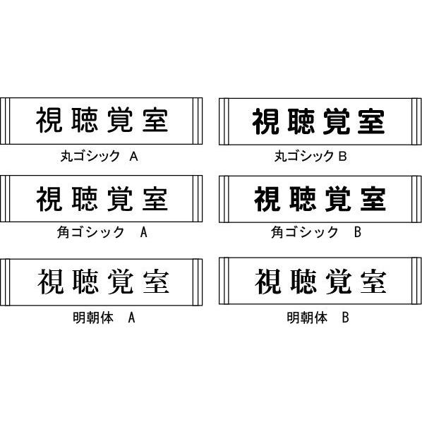 特注 文字入れ ドアプレート 室名札  オリジナル ドアプレート 室名札 突出しタイプ 100×325 FA36｜anzen-signshop｜03