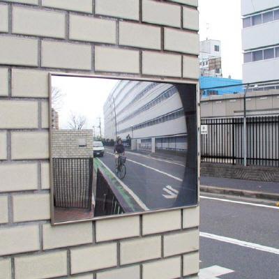 ユニット UNIT 869-94 壁用平面ワイドミラー ビス止め式