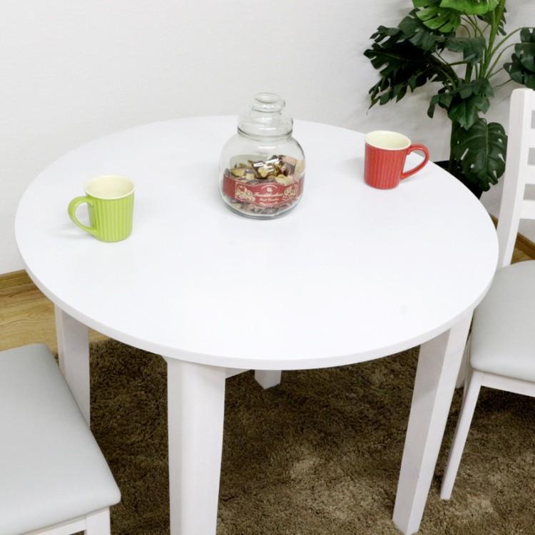円形 ダイニングテーブル 3点セット 径80cm 円卓 チェア 2脚 シンプル デザイン ダイニング セット カフェ 食卓 キッチン テーブル イス 家具 送料無料_8