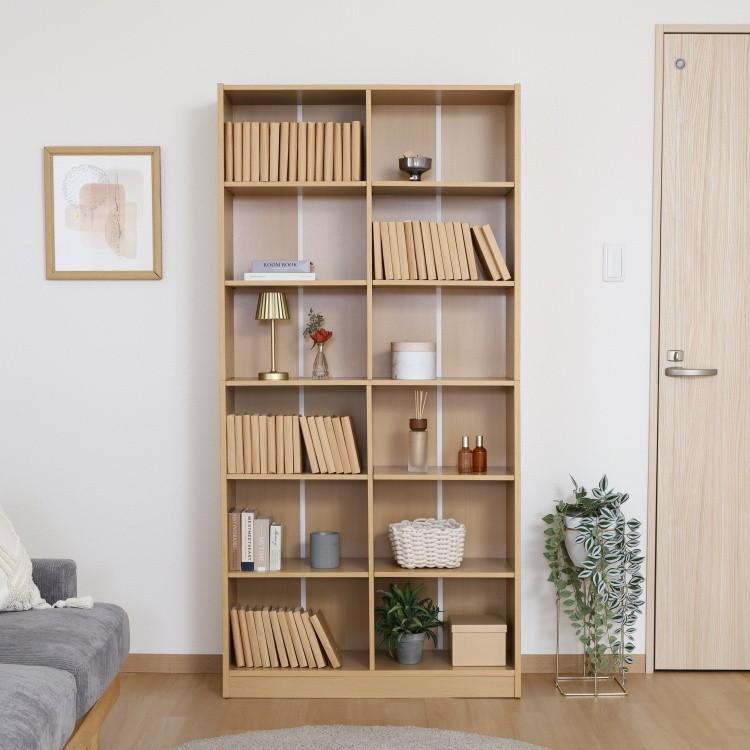 ハイタイプ ワイド ラック 幅88cm 本棚 マルチ カラーボックス 棚 収納