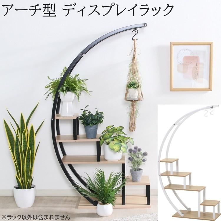 本棚 アーチ型 シェルフ アーチ型 ディスプレイラック 半円 幅58cm