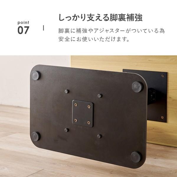 昇降 テーブル 幅115cm ペダル 無段階 ガス圧式 高さ調節 ダイニング リビング センターテーブル 1本脚 アジャスター付 食卓 机 家具 送料無料 ※テーブル単品_16