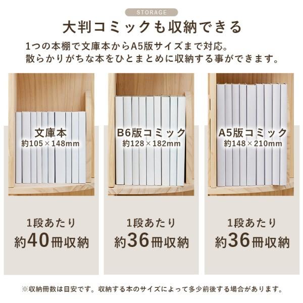 丸型 回転ラック 3段 直経39cm 無塗装 360度 回転 本棚 ラック 転倒防止 ひも付 省スペース コンパクト マガジン コミック ブック 棚 収納 すきま 家具 送料無料の画像