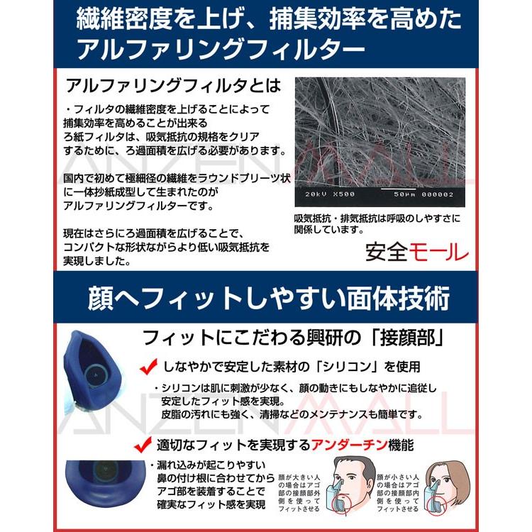 RL3 取り替え式 防塵マスク 興研 7191DK-03型 粉塵 作業用マスク :014088:安全モール ヤフー店 - 通販 - Yahoo!ショッピング RL3 取り替え式 防塵マスク 興研 7191DK-03型 粉塵 作業用マスク :014088:安全モール ヤフー店 - 通販 - Yahoo!ショッピング