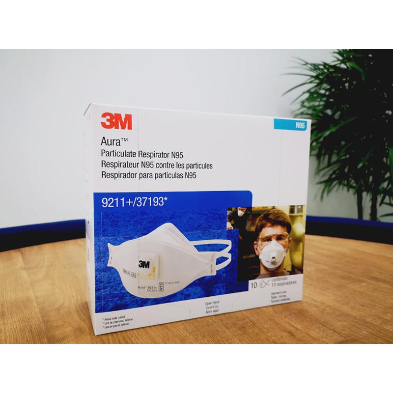 3M スリーエム N95 使い捨て 防塵マスク CDC NIOSH 検定合格 Aura 9211+N95 排気弁付 10枚 個別包装｜anzenmall｜02