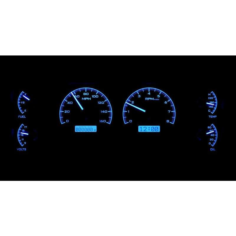 ［即日発送］ Dakota Digital 84 -87ビュイック・リーガルグランドナショナルアナログダッシュゲージ黒合金ブルーVHX-84 B-REG-K-B 【EI3532681979】(123325円)