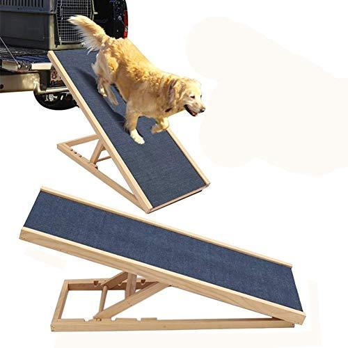 【数量限定アウトレット品】 スリップしない高さ調節可能な犬用スロープ犬用%木折畳み式ペット用犬猫用%ハイベッド用%車用%負荷50 KG (サイズ:4ギア) 【RIZ9263764100】(32340円)