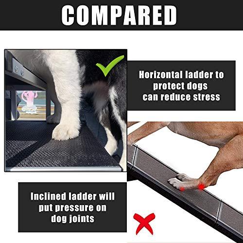 maxpama折りたたみ式ドッグカーランプ (大型犬用可搬式アルミフレーム付き) % (笑) 折りたたみ式ペット用ステップ階段 (ハイベッド用滑り止め付き) % (笑) Kenyone ペットカート 折りたたみ 犬用ペットベビーカー 4輪 軽量コンパクト 多機能 犬用ベビーカー 小型犬 中型犬 猫 介護 散歩 HO1651532957(14718円)