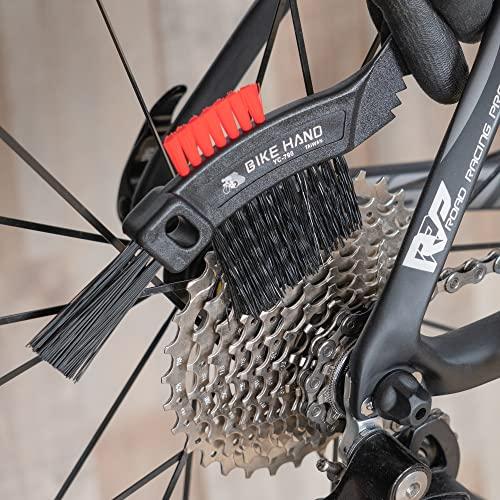 BIKEHAND 6ピース自転車クリーニングブラシキット-洗浄洗浄洗浄用具セット-自転車チェーンパーツクリーナーメンテナンスサービスキット-MTB、ロードハイブリ BIKEHAND 6ピース自転車クリーニングブラシキット 洗浄洗浄洗浄用具セット 自転車チェーンパーツクリーナーメンテナンスサービスキット MTB