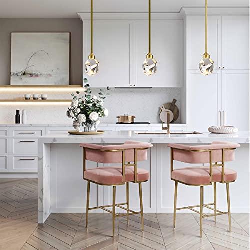 アントラムライフ1ライトモダンクリスタルペンダントライトゴールドブラッシュ仕上げ5 W一体型LEDミニ吊りペンダントライト器具金属棒天井シングルペンダン 大光電機 調色シーリング DCL41115 X1590812049(14177円)