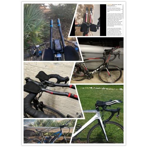 バイクエアロバーマウンテンバイク・ロードバイク用フルカーボンバイクレストハンドルバートライバー黒自転車TTハンドルバーグラバースタイルトライアスロン バイクエアロバーマウンテンバイク mm