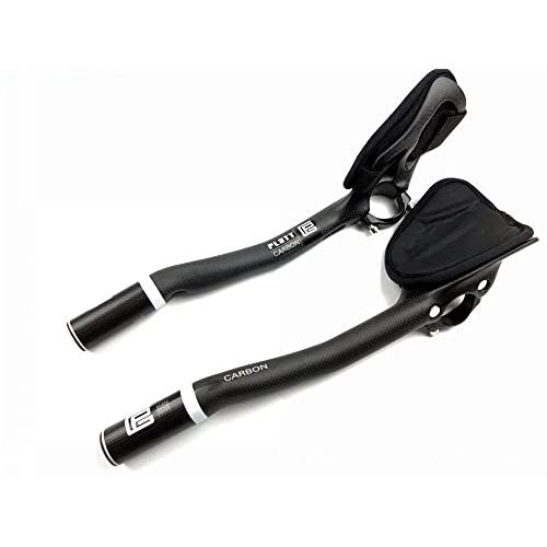 バイクエアロバーマウンテンバイク・ロードバイク用フルカーボンバイクレストハンドルバートライバー黒自転車TTハンドルバーグラバースタイルトライアスロン バイクエアロバーマウンテンバイク mm
