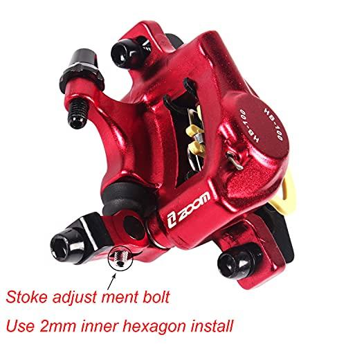 HB-100 MTBライン引き油圧ディスクブレーキキャリパーメカニカルディスクブレーキユニバーサルキャリパーアダプター (1組赤) HB MTBライン引き油圧ディスクブレーキキャリパーメカニカルディスクブレーキユニバーサルキャリパーアダプター 1組赤 良好な感度 実用