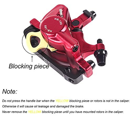 HB-100 MTBライン引き油圧ディスクブレーキキャリパーメカニカルディスクブレーキユニバーサルキャリパーアダプター (1組赤) HB MTBライン引き油圧ディスクブレーキキャリパーメカニカルディスクブレーキユニバーサルキャリパーアダプター 1組赤 良好な感度 実用