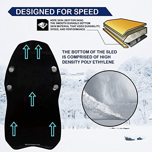 RYDR 36インチクラシックスノースライダーソリ-キッズ冬用フォームソリ滑降トボガン冬用ソリプラスチックそりボード極フォーム子供用ヘビーデューティレーサ RYDR 36インチクラシックスノースライダーソリ