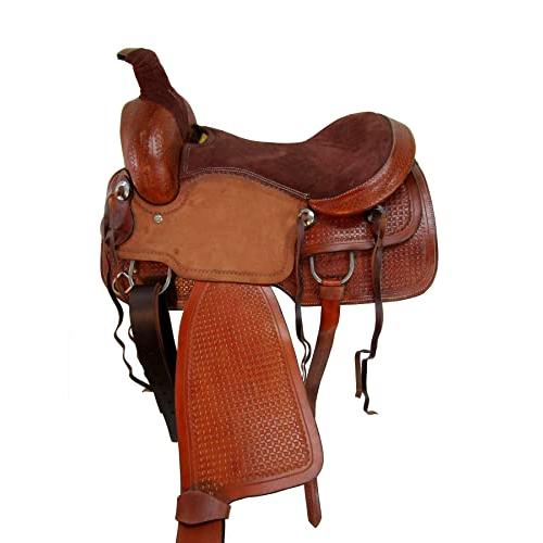 【２点セット】 カウボーイローピングウエスタンサドル15 16 17 18ローパーランチツール革馬TACKセット (15) 【NAN1727512289】(60309円)